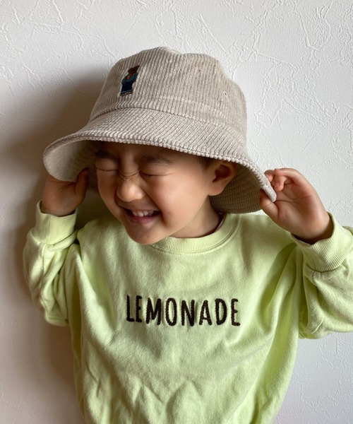 GRIN BUDDY(グリンバディ)の「【GRIN BUDDY / グリンバディ】【キッズ】テディーベアー刺繍コーデュロイハット/クマ刺繍ハット/Kids Bear COD Hat(ハット・キッズ・ベージュ/ネイビー/グレー・54cm)」の6枚目の写真