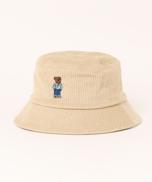 GRIN BUDDY(グリンバディ)の「【GRIN BUDDY / グリンバディ】【キッズ】テディーベアー刺繍コーデュロイハット/クマ刺繍ハット/Kids Bear COD Hat(ハット・キッズ・ベージュ/ネイビー/グレー・54cm)」の8枚目の写真