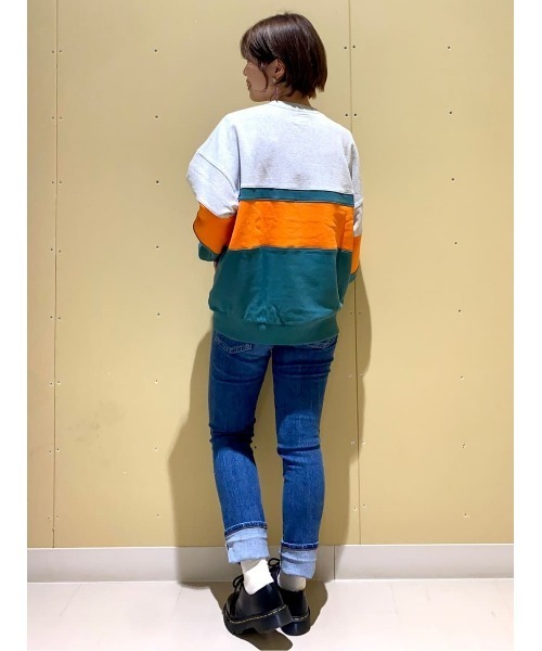 Lee（リー）の「【Lee】ライン切替スウェット（スウェット・レディース・オレンジ・M/L）」の19枚目の写真