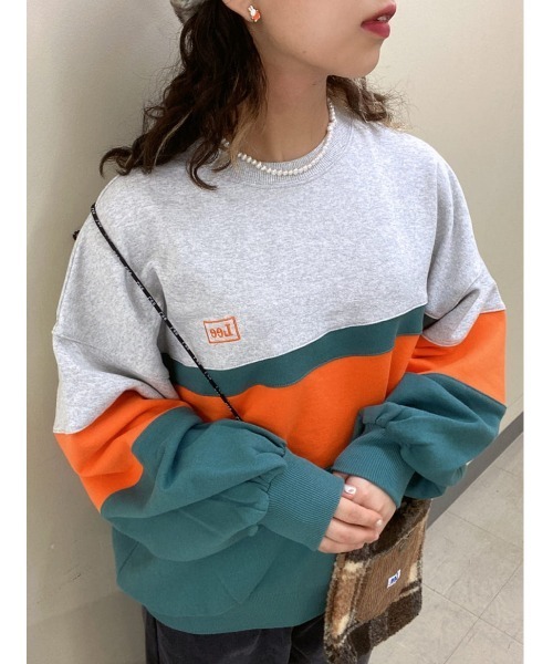 Lee（リー）の「【Lee】ライン切替スウェット（スウェット・レディース・オレンジ・M/L）」の17枚目の写真