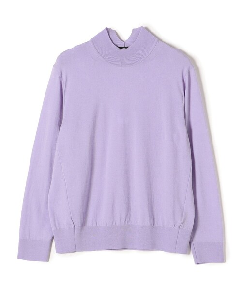 SHIPS(シップス)の「SHIPS Primary Navy Label:〈手洗い可能〉ハイゲージハイネックニット(ニット/セーター・レディース・ライラック/ダークグレー/イエロー・ONE SIZE)」の3枚目の写真