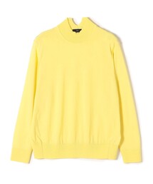 SHIPS Primary Navy Label:〈手洗い可能〉ハイゲージハイネックニット