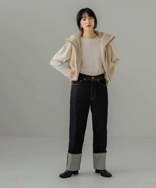 KBF（ケイビーエフ）の「ミリタリーテレコプルオーバー（Tシャツ/カットソー・レディース・ブラウン/アイボリー/ネイビー・ONE）」の7枚目の写真