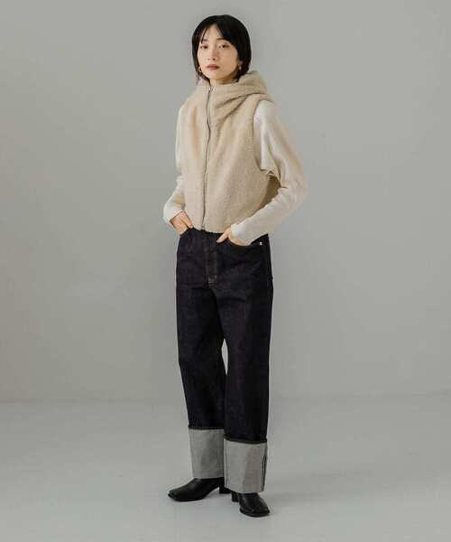 KBF（ケイビーエフ）の「ミリタリーテレコプルオーバー（Tシャツ/カットソー・レディース・ブラウン/アイボリー/ネイビー・ONE）」の11枚目の写真