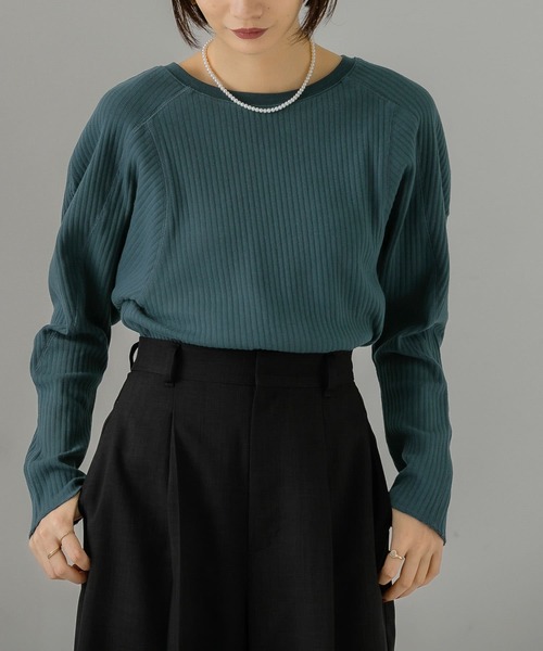 KBF（ケイビーエフ）の「ミリタリーテレコプルオーバー（Tシャツ/カットソー・レディース・ブラウン/アイボリー/ネイビー・ONE）」の18枚目の写真