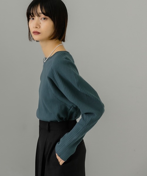 KBF（ケイビーエフ）の「ミリタリーテレコプルオーバー（Tシャツ/カットソー・レディース・ブラウン/アイボリー/ネイビー・ONE）」の21枚目の写真