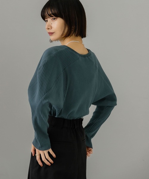 KBF（ケイビーエフ）の「ミリタリーテレコプルオーバー（Tシャツ/カットソー・レディース・ブラウン/アイボリー/ネイビー・ONE）」の22枚目の写真