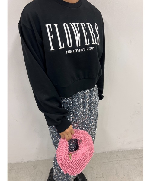 PHILLY（フィリー）の「FLOWERS刺繍スウェット（スウェット・レディース・ベージュ/ブラック/ホワイト・FREE）」の7枚目の写真