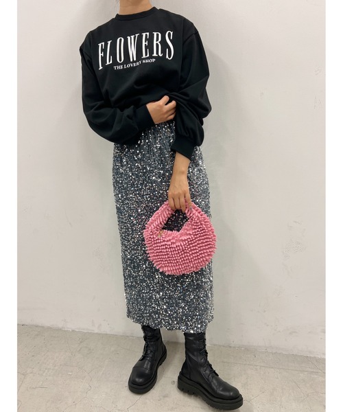 PHILLY（フィリー）の「FLOWERS刺繍スウェット（スウェット・レディース・ベージュ/ブラック/ホワイト・FREE）」の16枚目の写真