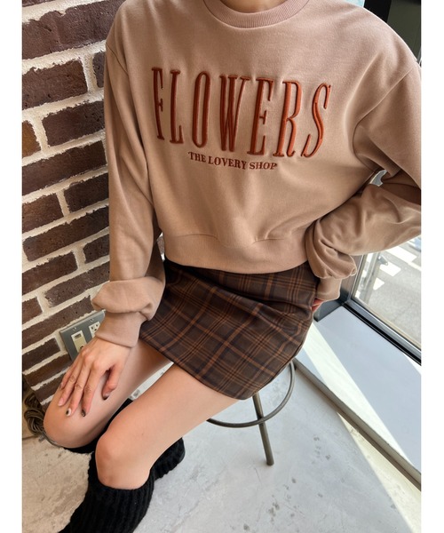 PHILLY（フィリー）の「FLOWERS刺繍スウェット（スウェット・レディース・ベージュ/ブラック/ホワイト・FREE）」の14枚目の写真