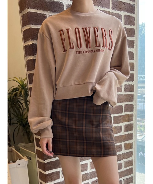 PHILLY（フィリー）の「FLOWERS刺繍スウェット（スウェット・レディース・ベージュ/ブラック/ホワイト・FREE）」の12枚目の写真