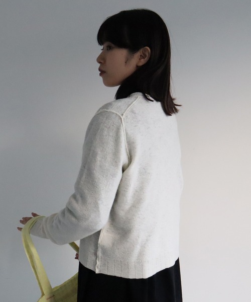 bulle de savon（ビュルデサボン）の「強縮 カーディガン