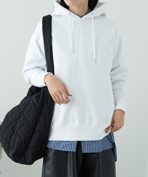 COLONY 2139（コロニートゥーワンスリーナイン）の「裏起毛フードパーカー（パーカー・レディース・グレー/オフホワイト/ブルー/ブラック・FREE）」の6枚目の写真