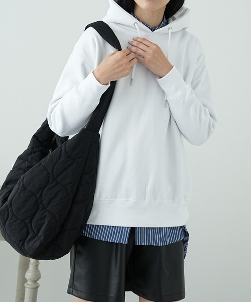 COLONY 2139（コロニートゥーワンスリーナイン）の「裏起毛フードパーカー（パーカー・レディース・グレー/オフホワイト/ブルー/ブラック・FREE）」の7枚目の写真