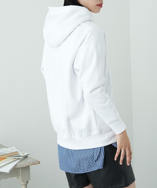 COLONY 2139（コロニートゥーワンスリーナイン）の「裏起毛フードパーカー（パーカー・レディース・グレー/オフホワイト/ブルー/ブラック・FREE）」の8枚目の写真