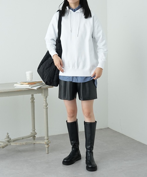 COLONY 2139（コロニートゥーワンスリーナイン）の「裏起毛フードパーカー（パーカー・レディース・グレー/オフホワイト/ブルー/ブラック・FREE）」の10枚目の写真