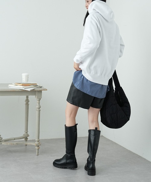 COLONY 2139（コロニートゥーワンスリーナイン）の「裏起毛フードパーカー（パーカー・レディース・グレー/オフホワイト/ブルー/ブラック・FREE）」の13枚目の写真