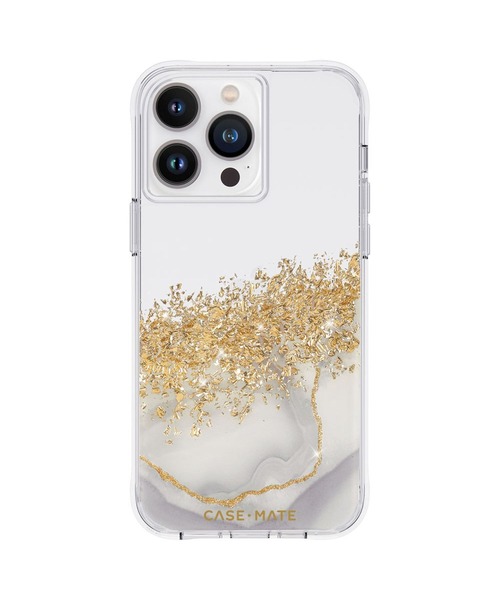 Case-Mate(ケースメイト)の「iPhone14ProMax 6.7inch Case-Mate Karat Marble 3.0m落下耐衝撃・抗菌・リサイクル素材(スマホケース/カバー・レディース・ゴールド・ONE SIZE)」の1枚目の写真