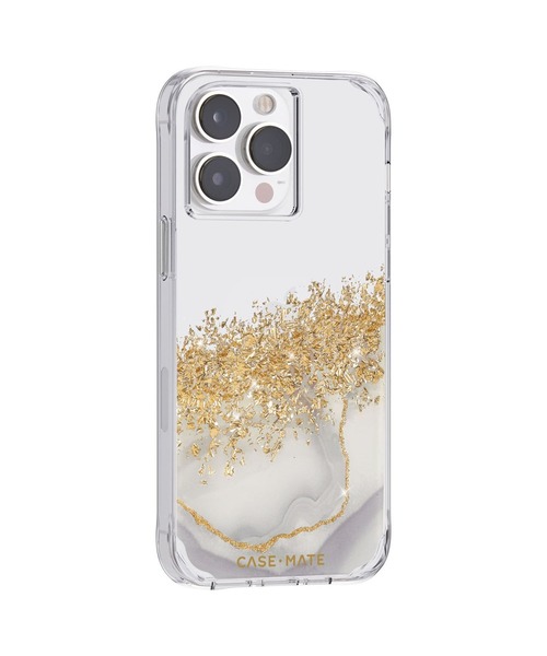Case-Mate(ケースメイト)の「iPhone14ProMax 6.7inch Case-Mate Karat Marble 3.0m落下耐衝撃・抗菌・リサイクル素材(スマホケース/カバー・レディース・ゴールド・ONE SIZE)」の2枚目の写真