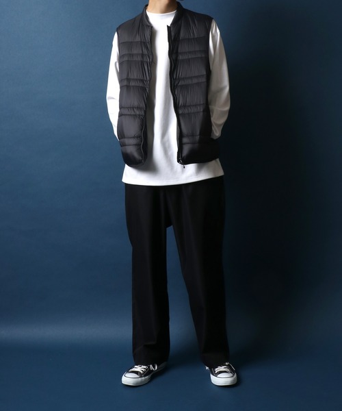 ANPAS（アンパス）の「Sustainable Flower Down Vest/フラワーダウン ダウンベスト インナーダウン（ダウンベスト・メンズ・グレイッシュベージュ/カーキ/ブラック/キャメル・L/LL/M）」の22枚目の写真