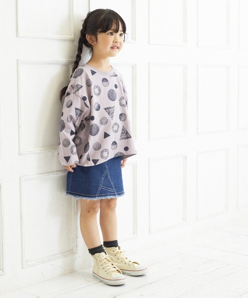 MAKE YOUR DAY(メイクユアデイ)の「リメイク風ベーシックスカート■90~140cm(スカート・キッズ・アイボリー/ピンク/ベージュ/ブルー・140/120/130/100/110/90)」の13枚目の写真