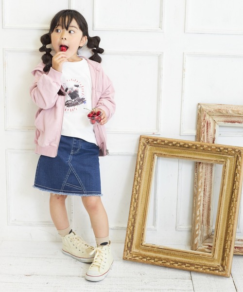 MAKE YOUR DAY(メイクユアデイ)の「リメイク風ベーシックスカート■90~140cm(スカート・キッズ・アイボリー/ピンク/ベージュ/ブルー・140/120/130/100/110/90)」の16枚目の写真
