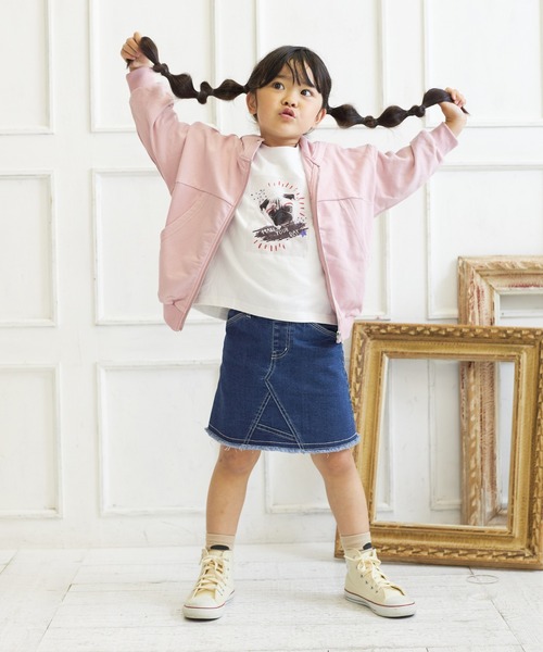 MAKE YOUR DAY(メイクユアデイ)の「リメイク風ベーシックスカート■90~140cm(スカート・キッズ・アイボリー/ピンク/ベージュ/ブルー・140/120/130/100/110/90)」の17枚目の写真