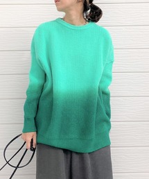 Q | ツートングラデニット(ニット/セーター)