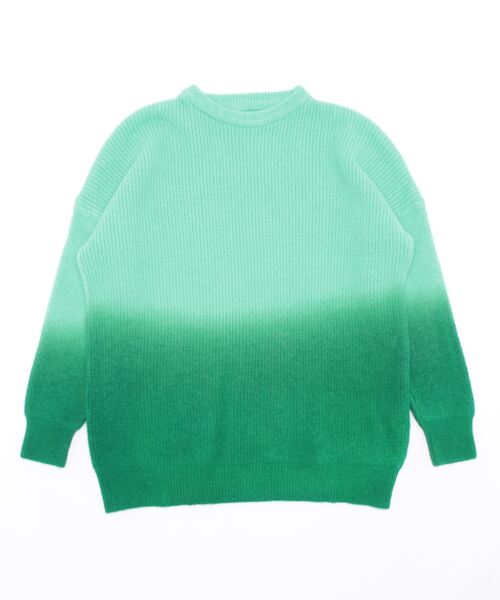 Q(キュー)の「ツートーングラデニット(ニット/セーター・レディース・ピンク/グリーン・MEDIUM)」の7枚目の写真