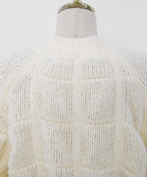 NANING9（ナンニング）の「NANING9 ワンポイントニットカーディガン（カーディガン/ボレロ・レディース・ブラック/ピンク/ライトグリーン/クリーム・FREE）」の22枚目の写真