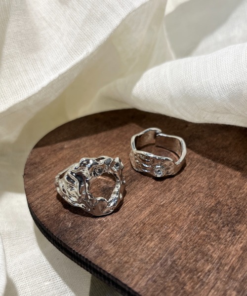 nemne store(ネンネストア)の「【accessory】デザインリング2点セット(リング・レディース・ゴールド/シルバー・フリー)」の16枚目の写真