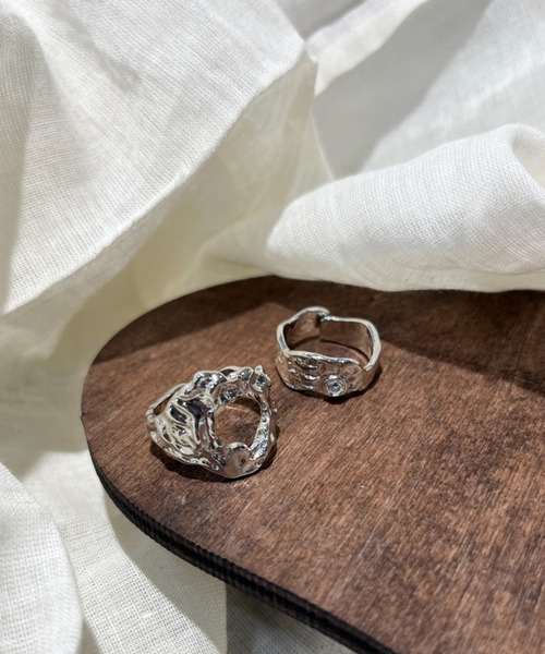 nemne store(ネンネストア)の「【accessory】デザインリング2点セット(リング・レディース・ゴールド/シルバー・フリー)」の15枚目の写真