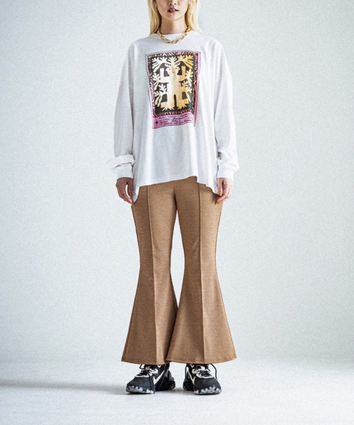 OKIRAKU（オキラク）の「☆ 【OKIRAKU】ロングスリーブプリントTシャツ　BC20401（Tシャツ/カットソー・レディース・ホワイト/ブラック・FREE）」の15枚目の写真