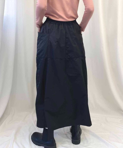 NANEA(ナネア)の「裏地付きギャザーフレアスカート(スカート・レディース・カーキ/ブラック・ONE SIZE)」の21枚目の写真