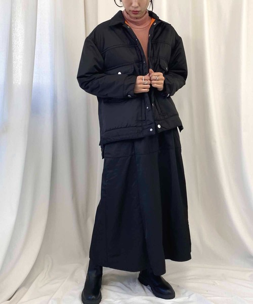 NANEA(ナネア)の「裏地付きギャザーフレアスカート(スカート・レディース・カーキ/ブラック・ONE SIZE)」の18枚目の写真