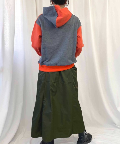 NANEA(ナネア)の「裏地付きギャザーフレアスカート(スカート・レディース・カーキ/ブラック・ONE SIZE)」の22枚目の写真