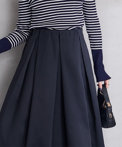 UR'S（ユアーズ）の「ﾀﾌﾀﾀｯｸﾛﾝｸﾞｽｶｰﾄ（スカート・レディース・ネイビー/ブラック/オフホワイト・XS/S/M/L）」の21枚目の写真