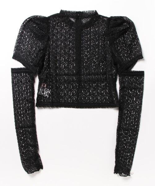 lilLilly(リルリリー)の「カットアウトレーストップス(Tシャツ/カットソー・レディース・ベージュ/ブラック/ホワイト・FREE)」の20枚目の写真