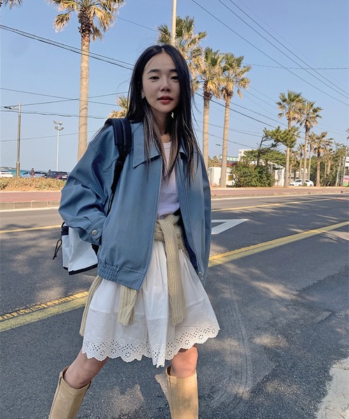 LYEON（リヨン）の「スカラップコットンレーススカート（スカート・レディース・ホワイト/ブラック・FREE）」の17枚目の写真