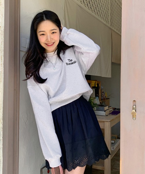 LYEON（リヨン）の「スカラップコットンレーススカート（スカート・レディース・ホワイト/ブラック・FREE）」の9枚目の写真