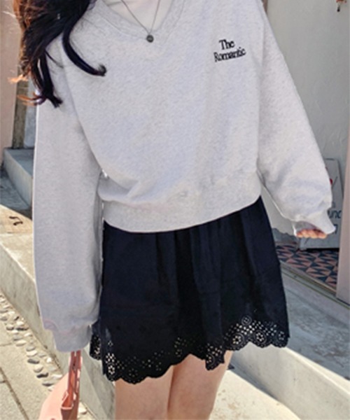 LYEON（リヨン）の「スカラップコットンレーススカート（スカート・レディース・ホワイト/ブラック・FREE）」の10枚目の写真