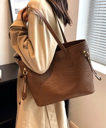 クロコ型押しトートバッグ