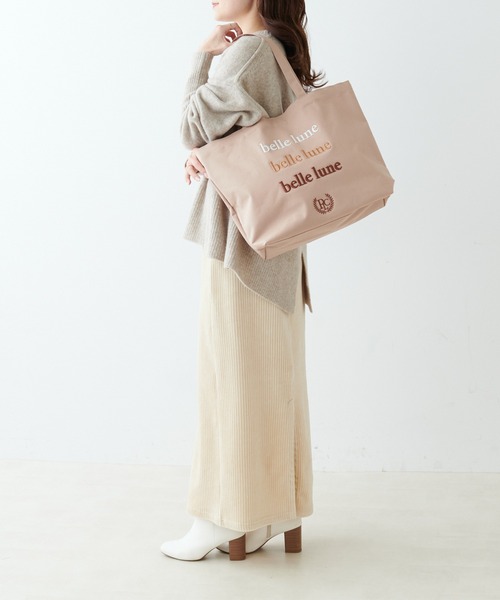 PUAL CE CIN（ピュアルセシン）の「【WEB限定】グラデーションカラーロゴ刺繍トートバッグ（ショルダーバッグ・レディース・レッド/ブラウン/イエロー/グリーン・FREE）」の17枚目の写真