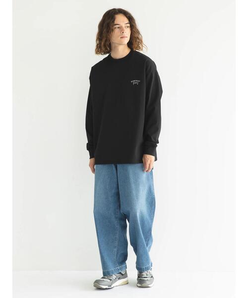 CRAFT STANDARD BOUTIQUE(クラフトスタンダードブティック)の「リサイクル20/2天竺ロゴ刺繍L/S TEE(Tシャツ/カットソー・メンズ・ブラック/オフホワイト/杢グレー/オリーブ・M/L/XL)」の8枚目の写真