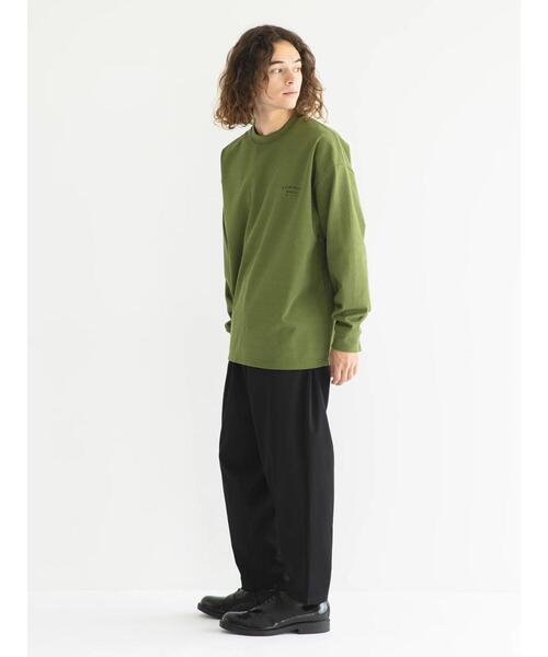 CRAFT STANDARD BOUTIQUE(クラフトスタンダードブティック)の「リサイクル20/2天竺ロゴ刺繍L/S TEE(Tシャツ/カットソー・メンズ・ブラック/オフホワイト/杢グレー/オリーブ・M/L/XL)」の18枚目の写真