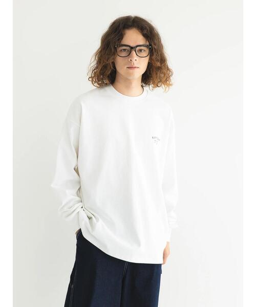CRAFT STANDARD BOUTIQUE(クラフトスタンダードブティック)の「リサイクル20/2天竺ロゴ刺繍L/S TEE(Tシャツ/カットソー・メンズ・ブラック/オフホワイト/杢グレー/オリーブ・M/L/XL)」の21枚目の写真
