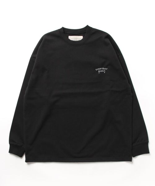 CRAFT STANDARD BOUTIQUE(クラフトスタンダードブティック)の「リサイクル20/2天竺ロゴ刺繍L/S TEE(Tシャツ/カットソー・メンズ・ブラック/オフホワイト/杢グレー/オリーブ・M/L/XL)」の5枚目の写真