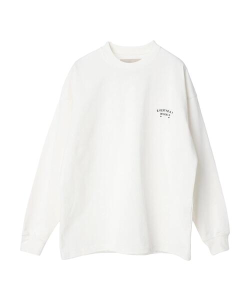 CRAFT STANDARD BOUTIQUE(クラフトスタンダードブティック)の「リサイクル20/2天竺ロゴ刺繍L/S TEE(Tシャツ/カットソー・メンズ・ブラック/オフホワイト/杢グレー/オリーブ・M/L/XL)」の6枚目の写真