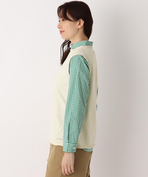 LAURA ASHLEY(ローラアシュレイ)の「オーガニックコットン ベスト(ベスト・レディース・グレー/グリーン/アイボリー・38)」の11枚目の写真