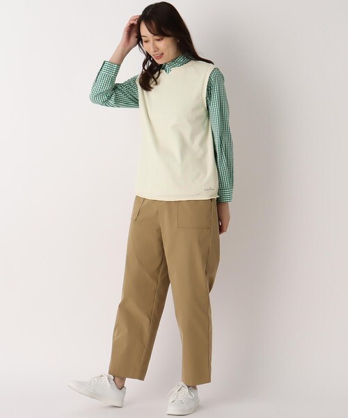 LAURA ASHLEY(ローラアシュレイ)の「オーガニックコットン ベスト(ベスト・レディース・グレー/グリーン/アイボリー・38)」の14枚目の写真